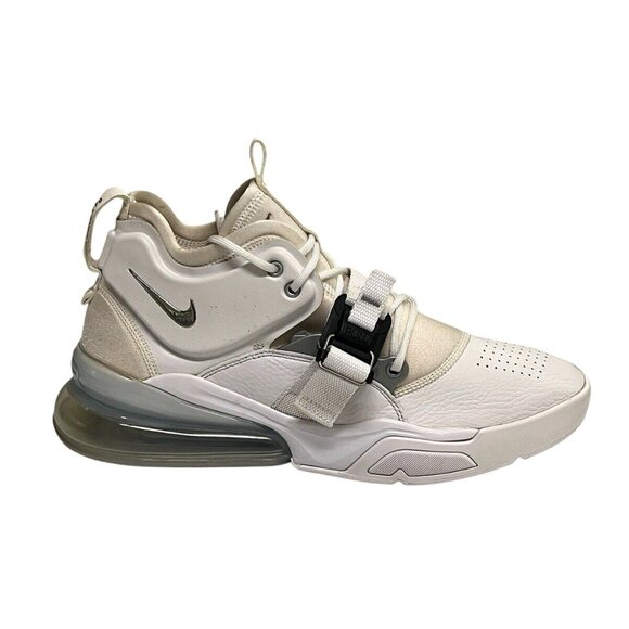 Nike Air Force 270 Men’s Sneakers White/ Metallic Silver AH6772 -100 Size 11 main image 6